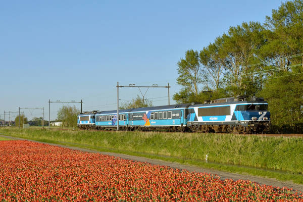 De rijdende trein